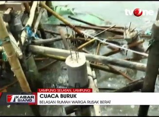 Dihantam Badai Dahlia, Belasan Rumah Rusak Parah