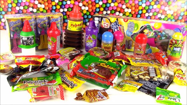 Mexican CANDY Bonanza! Trying Tons of Different Candies from MEXICO! Lollipops! Sweets Review! FUN