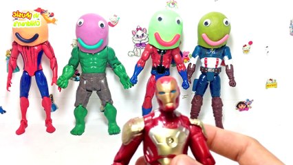 Bài Ca Ngón Tay ♫ Finger Family Songs ♫ Nhạc Thiếu Nhi Và Học Màu Sắc Với Đồ Chơi Siêu Anh Hùng