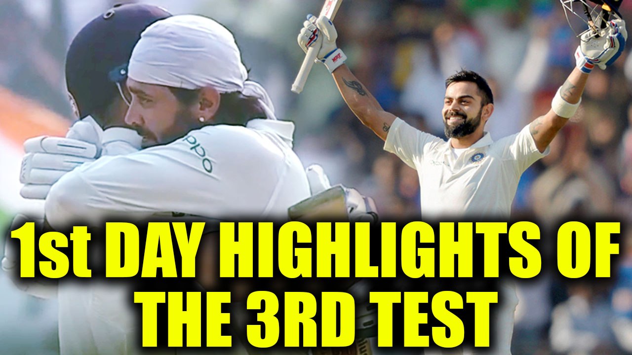India vs SL 3rd test 1st day highlights: Virat Kohli slams 156 runs, Vijay dismissed for 155
