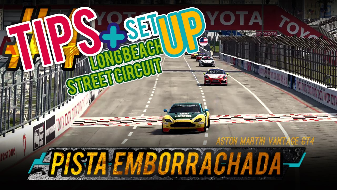 PROJECT CARS 2 Long Beach Street Circuit GT4 | Pista Emborrachada #10