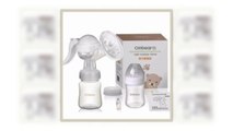 New 2017 Manual Breast Pump, Hospital Grade, Breast Feeding Suction Breastpump with Two Milk Bottle for Baby Breast Pump