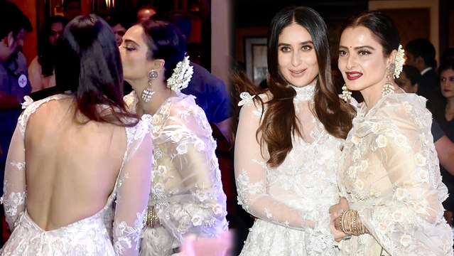 Kareena Kapoor Khan Hugs Rekha Best MOMENT At Filmfare Glamour And Style Awards 2017
