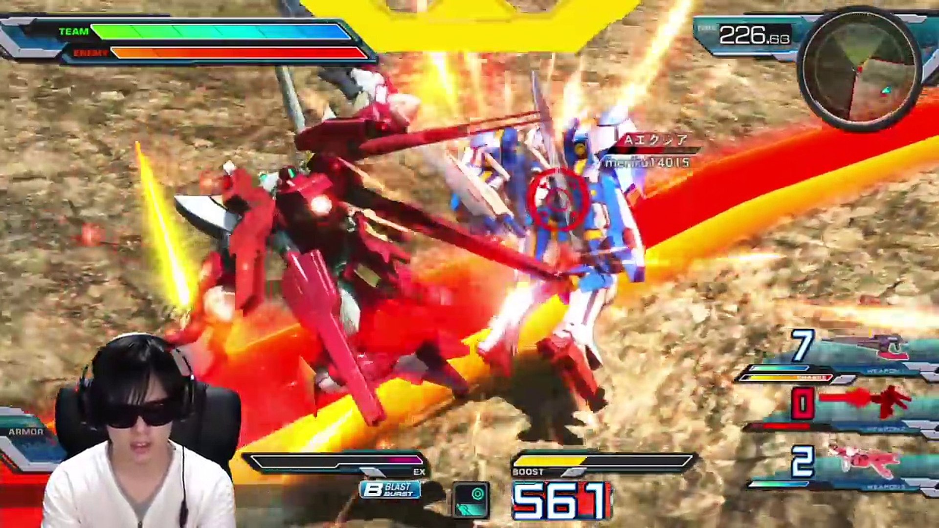 Exvsfb リボーンズガンダム ヒカキンさんがフルブやるってよ 21 ゲーム発狂 Video Dailymotion