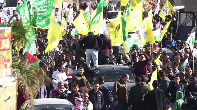 تشييع فلسطيني قتل برصاص مستوطن شمال الضفة الغربية