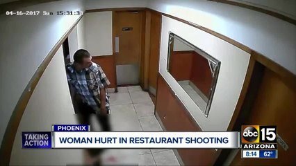 Police searching for men after woman shot at west Phoenix restaurant