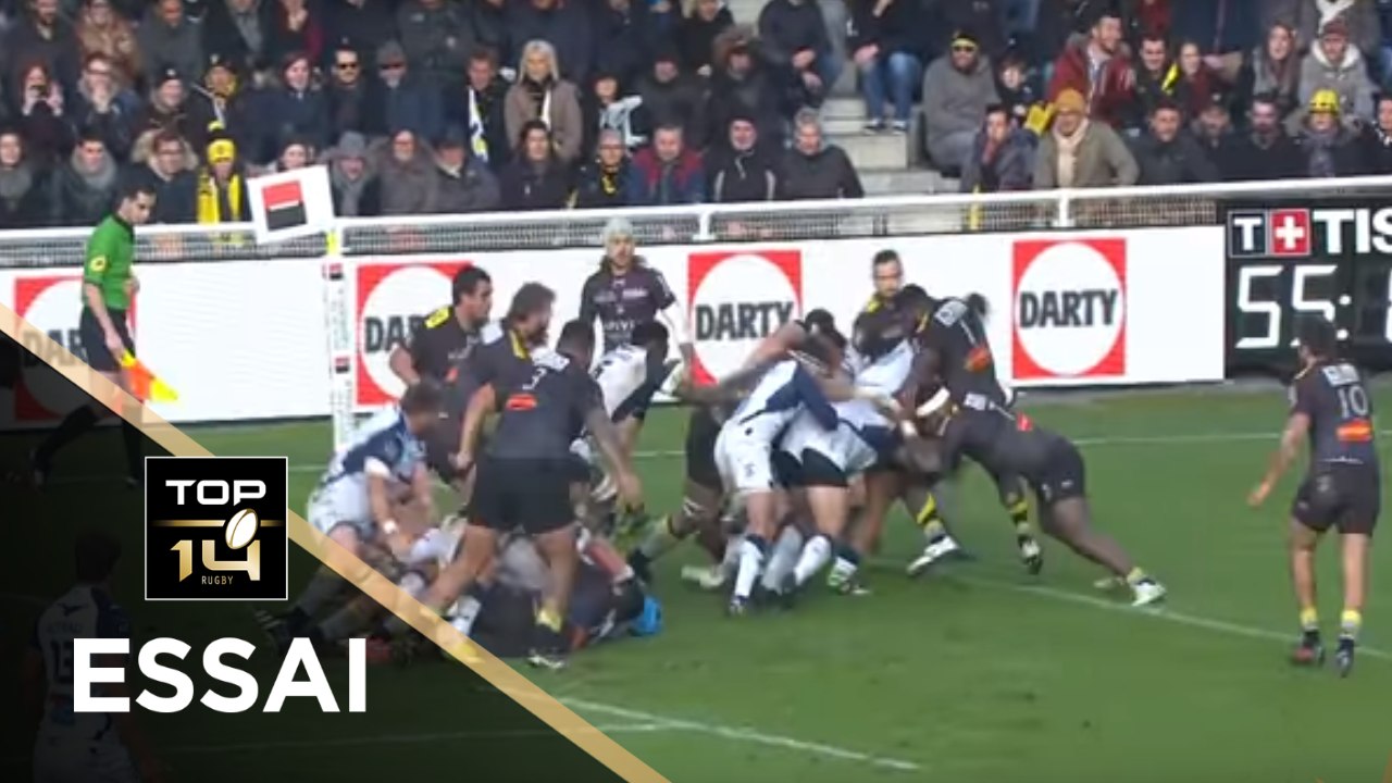TOP 14 - Essai Romain RUFFENACH (MHR) - La Rochelle - Montpellier - J12 - Saison 2017/2018