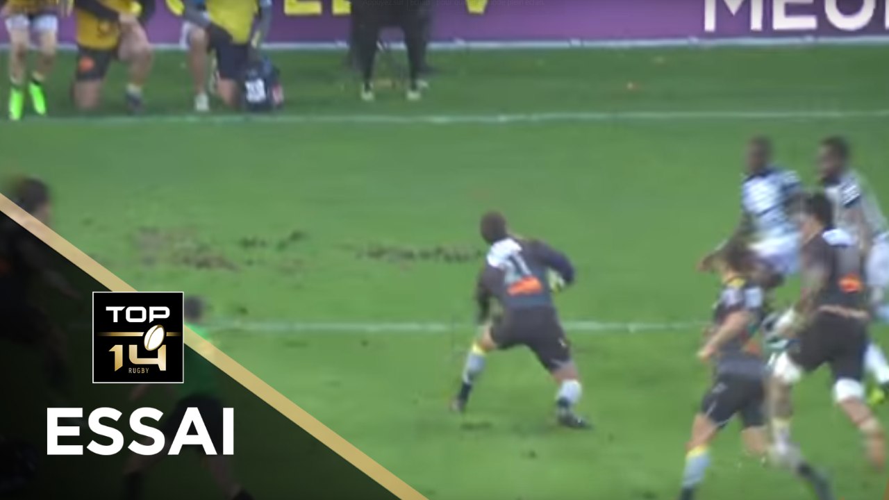 TOP 14 - Essai Brock JAMES (SR) - La Rochelle - Montpellier - J12 - Saison 2017/2018