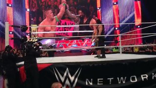 wwe Randy Orton ask official if show is over and then walks away faking an injury funny