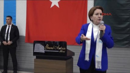 Artvin İyi Parti Genel Başkanı Akşener'e Meşaleli Karşılama