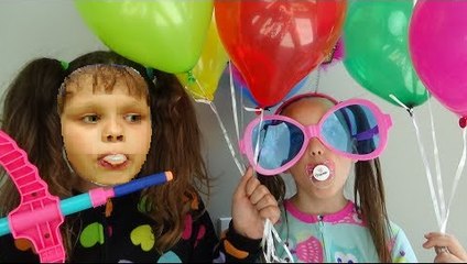 Bad Baby Balloon Pop Challenge Victoria Annabelle Toy Freaks Hidden Minnie Mouse