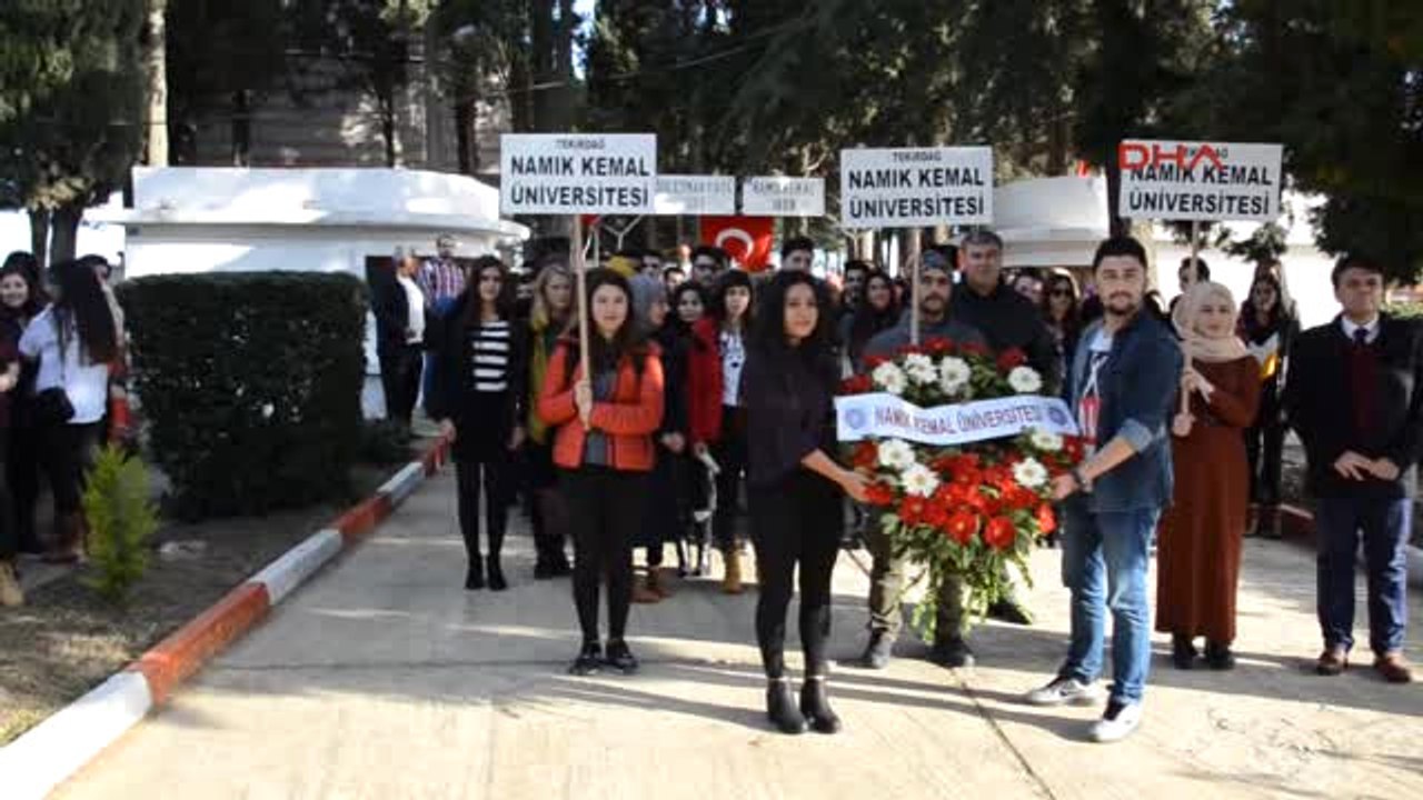 Çanakkale Namık Kemal Mezarı Başında Anıldı