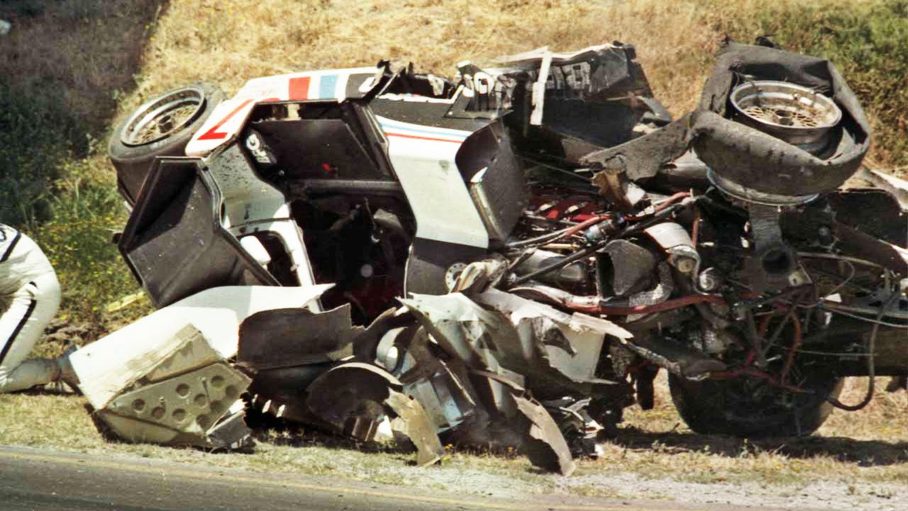 Bob Wollek violent crash at Sonoma Raceway (August 2, 1987) IMSA GT