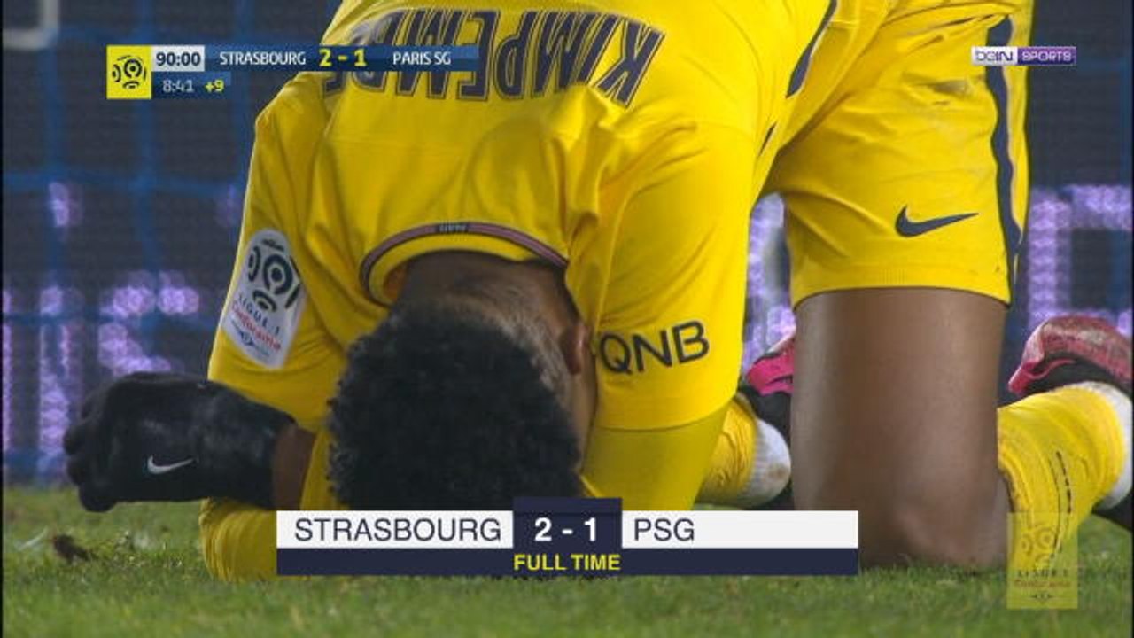 Strasbourg inflict PSG's first defeat of season