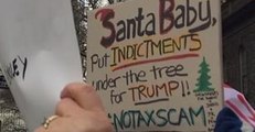 Protesters March Against Tax Bill During Trump's NYC Visit