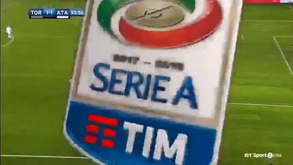 Josip Ilicic  Goal HD - Torino	1-1	Atalanta 02.12.2017