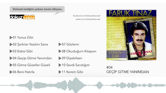 Faruk Tınaz - Geçip Gitme Yanımdan (Official Audio)