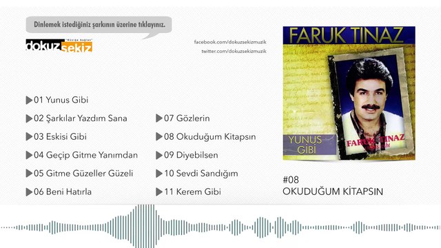 Faruk Tınaz - Okuduğum Kitapsın (Official Audio)