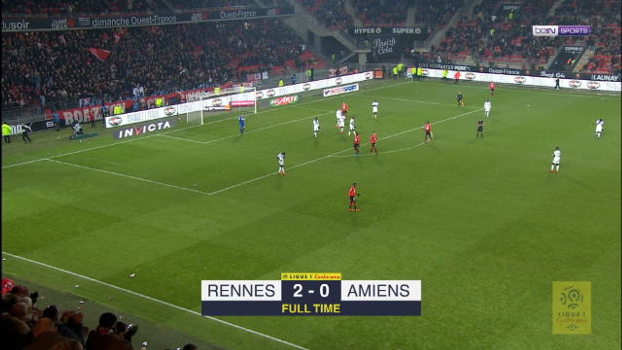 FOOTBALL: Ligue 1: Rennes 2-0 Amiens