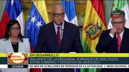 Rodríguez agradece acompañamiento internacional en diálogo por la paz