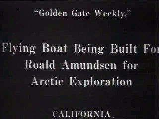 Flying Boat Being Built For Roald Amundsen for Arctic Exploration (1913)