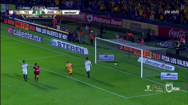 Enner Valencia Goal ~ Tigres UANL vs Club America 1-0
