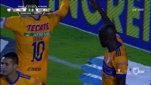Enner Valencia Goal ~ Tigres UANL vs Club America 2-0