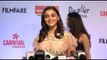 Beautiful Alia Bhatt Makes Fun at Red Carpet of Filmfare Glamour and Style Awards