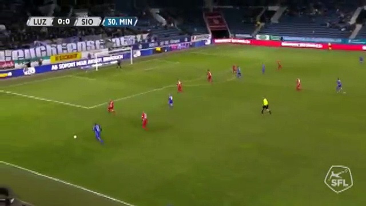 Luzern 1:0 Sion (Swiss Super League. 2 December 2017)
