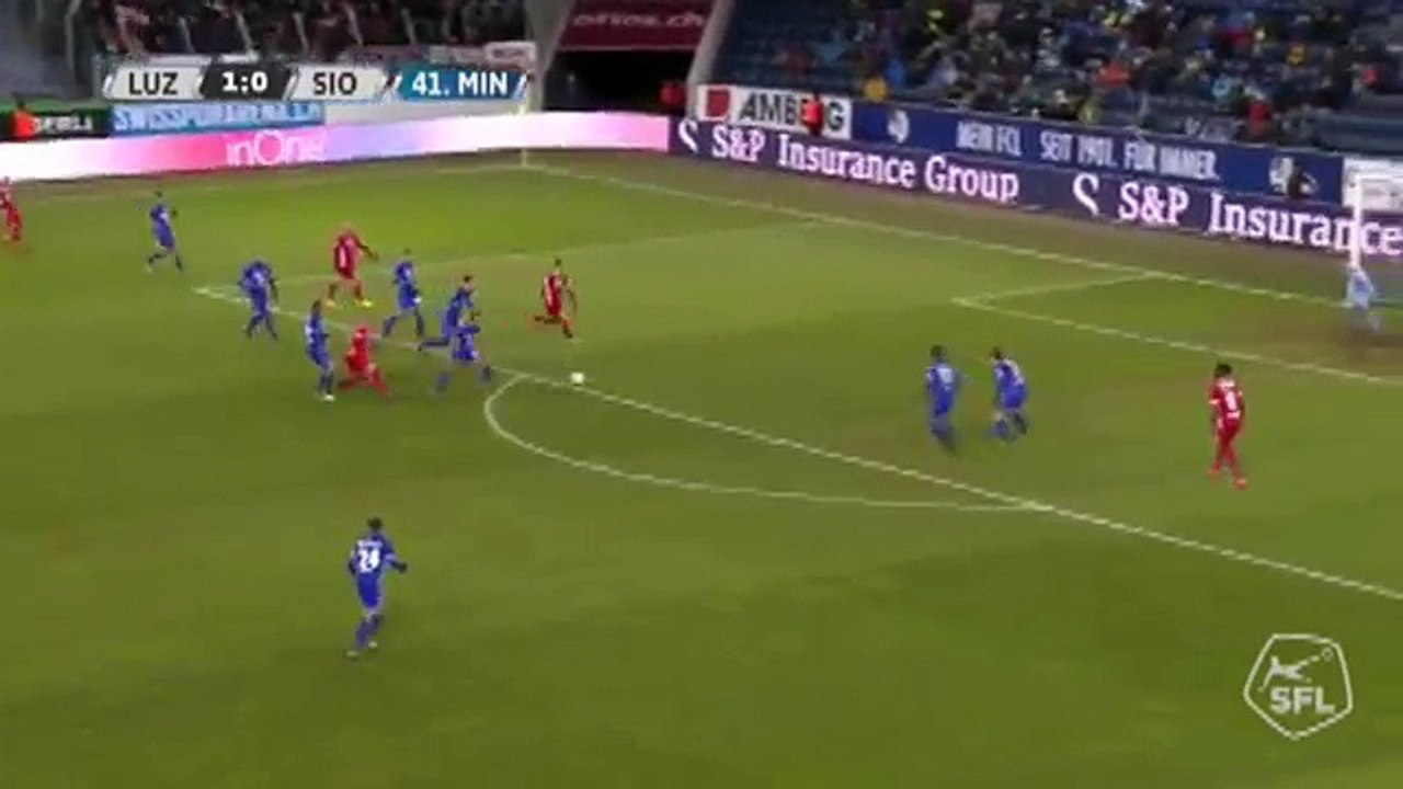 Luzern 1:1 Sion (Swiss Super League. 2 December 2017)