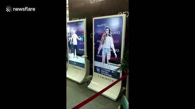 Chinese shopping mall introduces virtual fitting mirrors