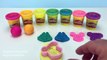 Play & Learn Colours with Glitter Play Doh Balls with Mickey, Minnie Mouses & Chippy Molds for Kids