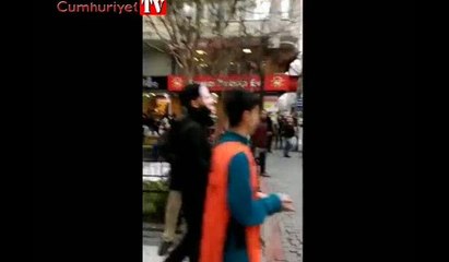 Maskeli Zafer Çağlayan protestosu: Siz gidin Mali Şube gelsin