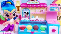 PJ Masks Paw Patrol Shine Baby Dolls at Mickey Mouse Ice Cream Stand Smoothies Learn Colors Playdoh