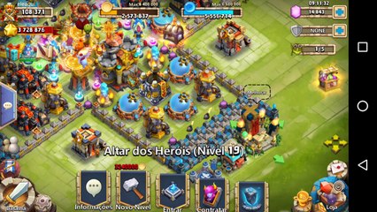 ROLL DE GEMAS , CASTLE CLASH, EMBATE DO CASTELO