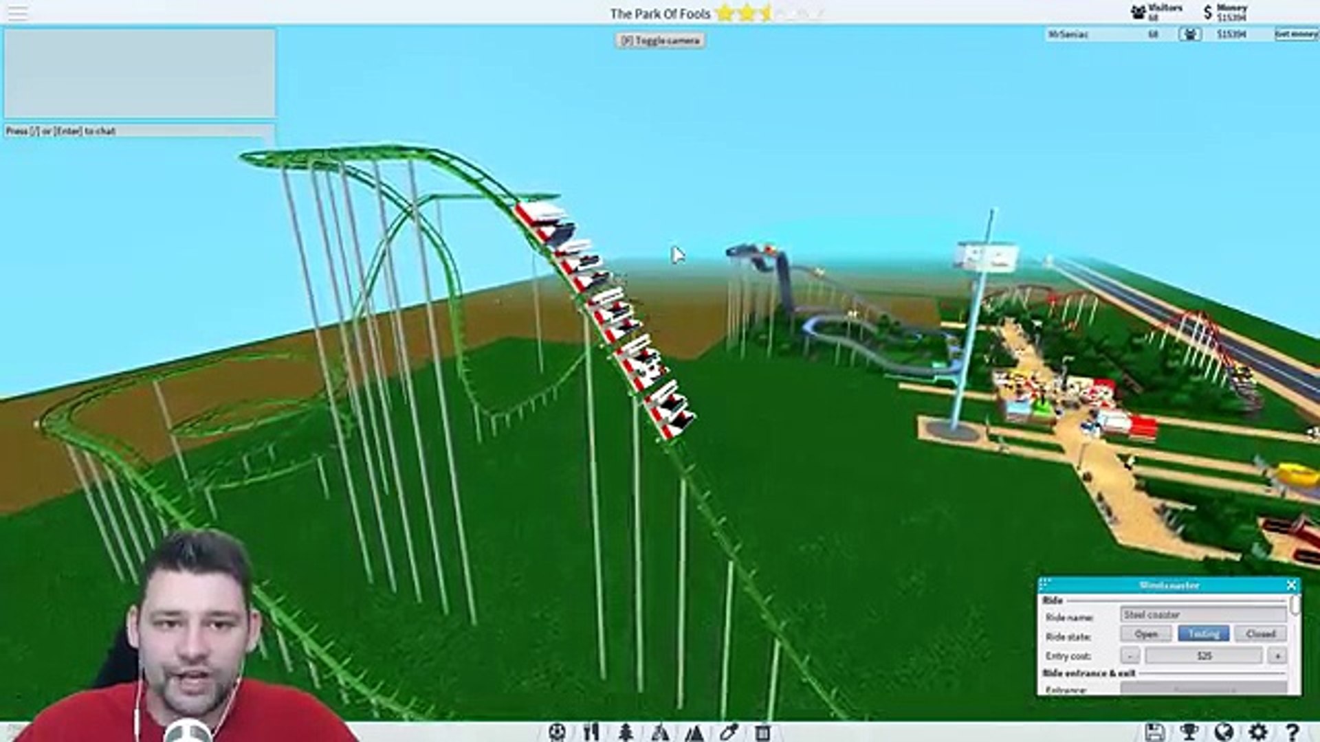 Theme Park Tycoon 2 4 Scary Roller Coaster Roblox Theme Park