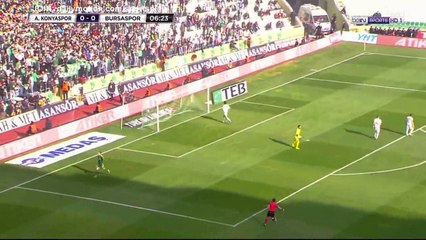 Bogdan Stancu Goal HD - Konyaspor 0 - 1 Bursaspor - 03.12.2017 (Full Replay)