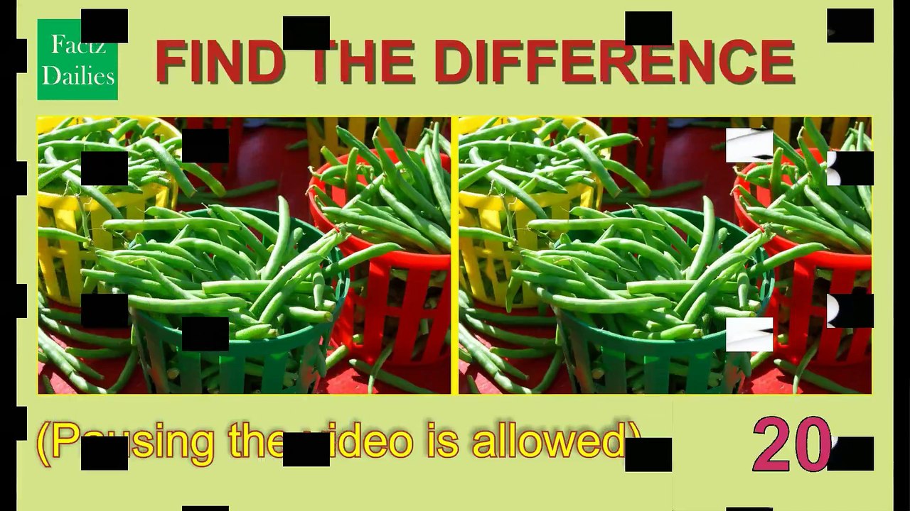find the difference between vegetables