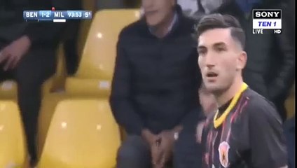 Le gardien de Benevento Alberto Brignoli égalise à la dernière seconde contre le Milan AC !