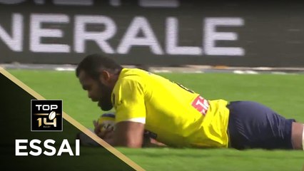 TOP 14 - Essai Peceli YATO (ASM) - Clermont - Agen - J12 - Saison 2017/2018