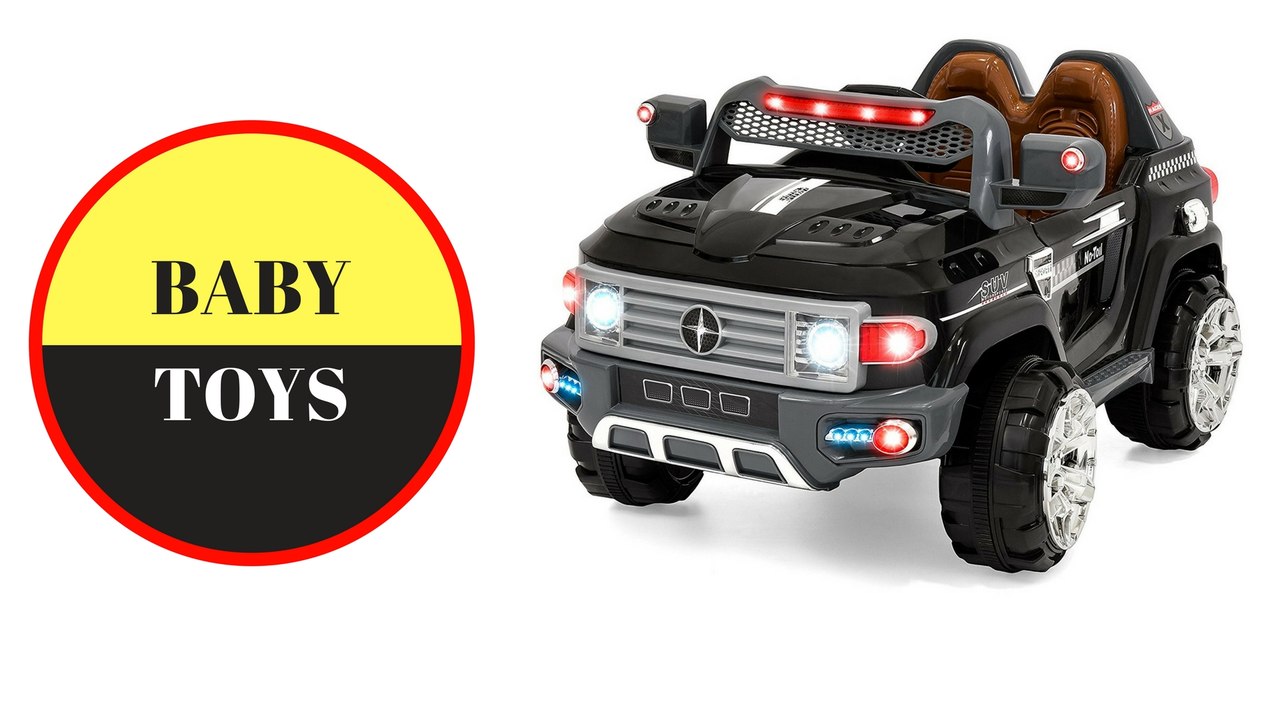 Best Choice Products Kids 12V MP3 Truck Car with LED Lights, AUX & Music, Black