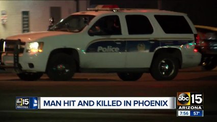 Man hit and killed by vehicle in south Phoenix