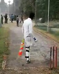 A talented one-legged cricketer became an overnight online celebrity in Pakistan