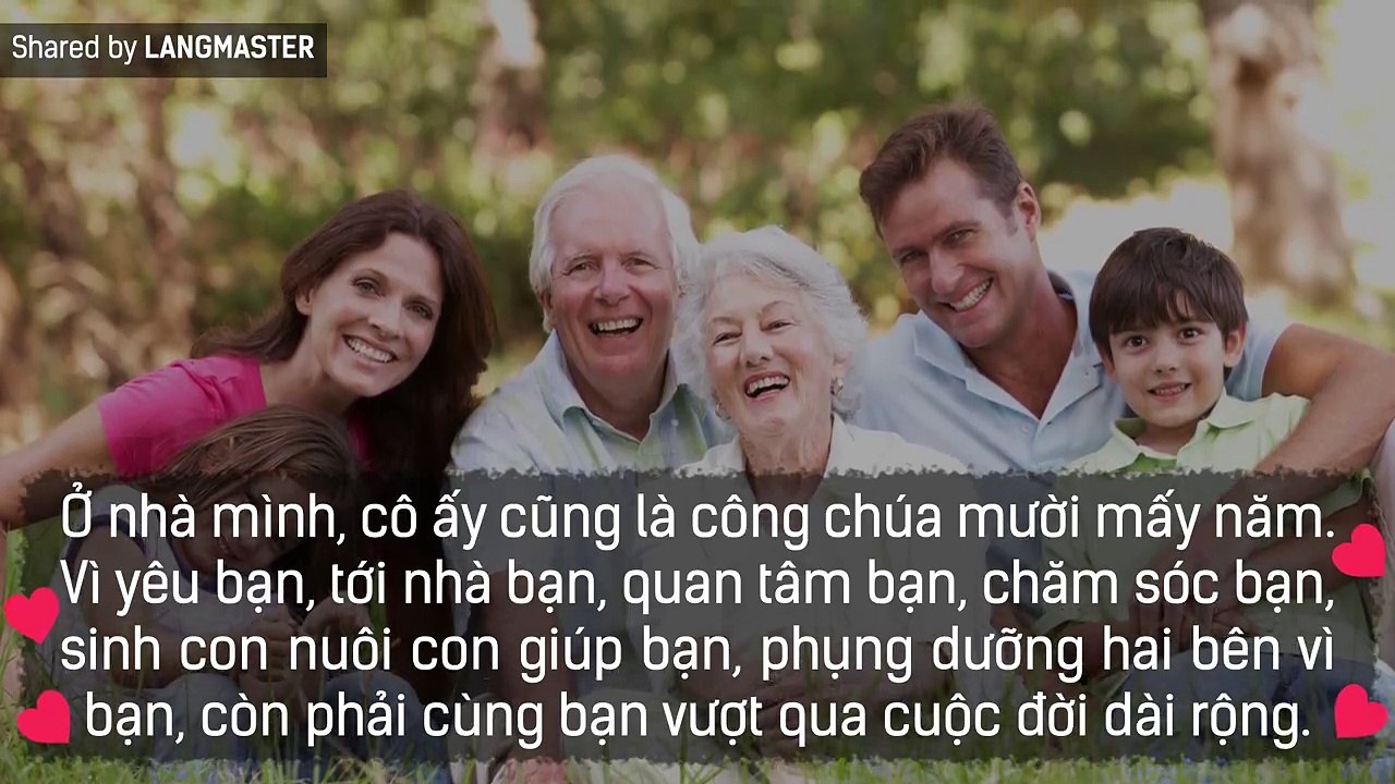 Vì sao đàn ông phải tôn trọng vợ mình  - TS. Lê Thẩm Dương