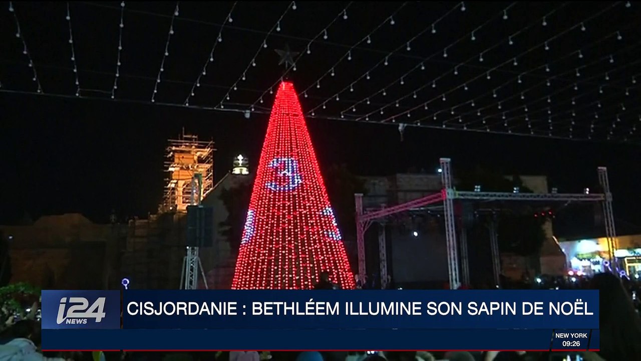 Cisjordanie: Bethléem illumine son sapin de Noël