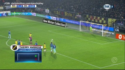 Thierry Ambrose penalty Goal HD - Breda 1 - 0 Excelsior - 03.12.2017 (Full Replay)