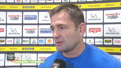 Clermont / Agen - La réaction de Franck Azéma