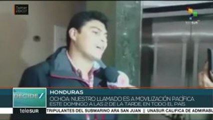 La Alianza de Oposición llama a movilizarse este domingo en Honduras