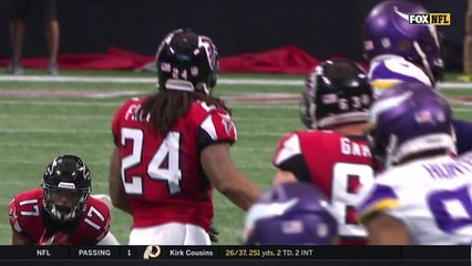 Ryan finds Hall across the middle for 20 yards