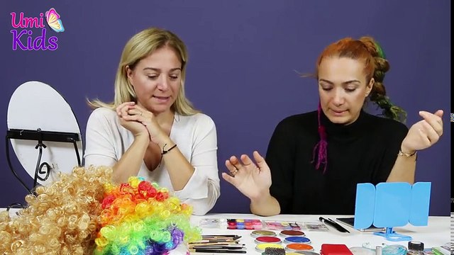 Oyuncak Butiğim ile Palyaço Makyajı | Makyaj Videoları Challenge | UmiKids